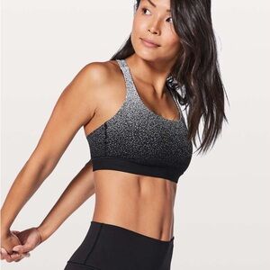 Lululemon energy bra ombré speckle size 4